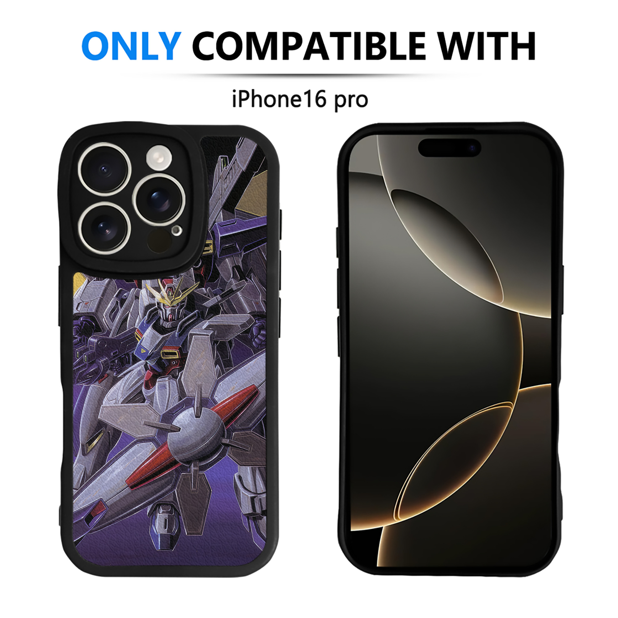 （画像用） 機動戦士ガンダム Mobile Suit Gundam 【iPhone 16シリーズ対応】シリコンスマホケース（レザー調） 材質：シリコン